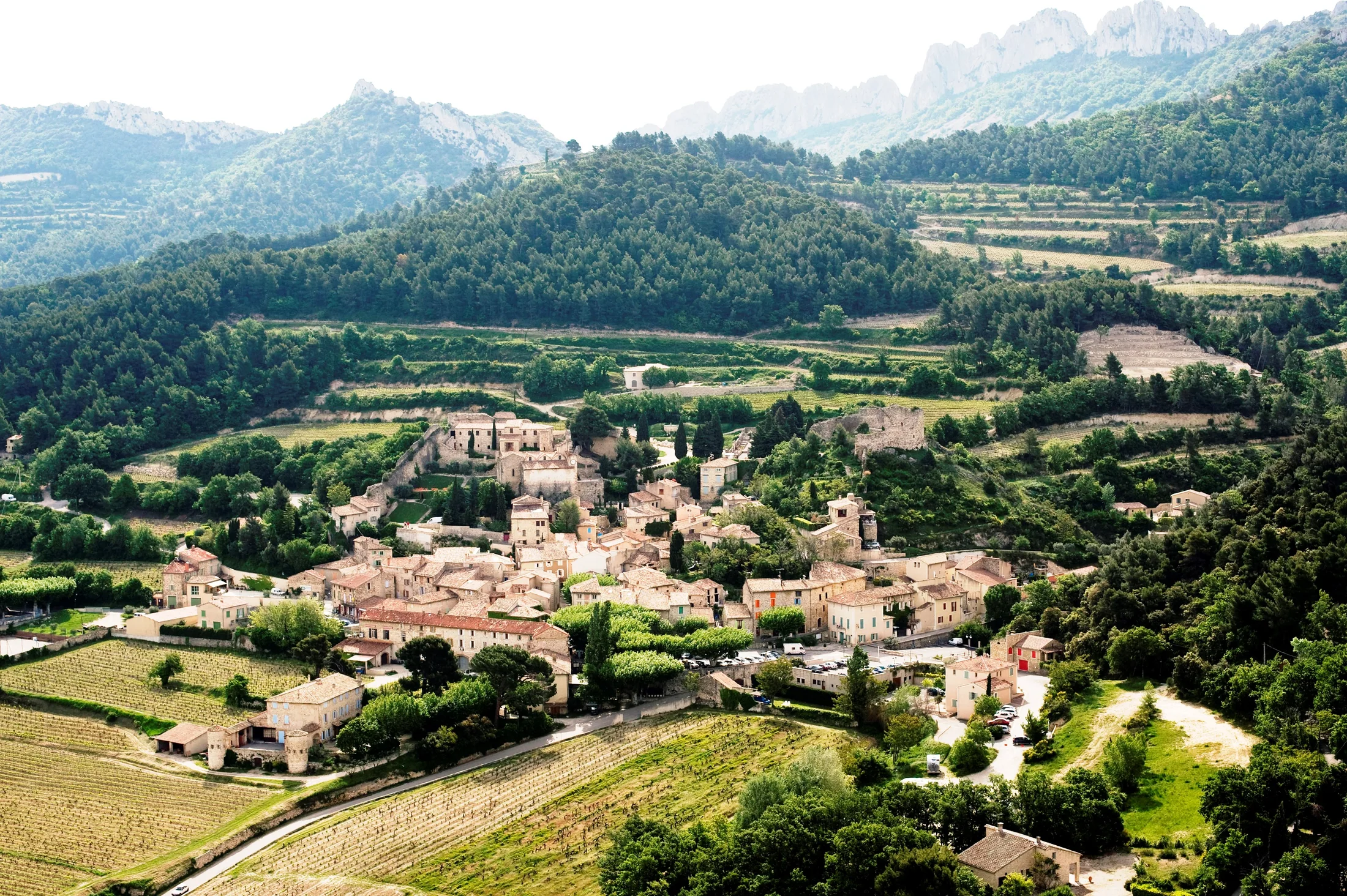 Panorama de Gigondas et des Dentelles